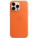 Etui skórzane Apple Leather Case z MagSafe MPPR3ZM/A do iPhone 14 Pro Max - Pomarańczowe