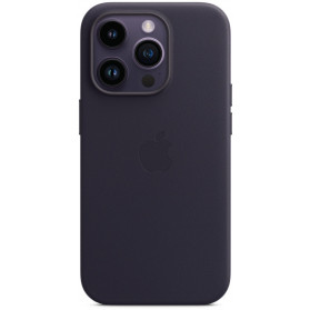 Etui skórzane Apple Leather Case z MagSafe MPPJ3ZM, A do iPhone 14 Pro - Granatowe - zdjęcie 3