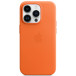 Etui skórzane Apple Leather Case z MagSafe MPPL3ZM/A do iPhone 14 Pro - Pomarańczowe