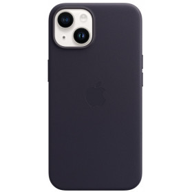 Etui skórzane Apple Leather Case z MagSafe MPP63ZM, A do iPhone 14 - Granatowe - zdjęcie 3