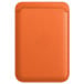 Portfel skórzany Apple Leather Wallet z MagSafe MPPY3ZM/A do iPhone - Pomarańczowy