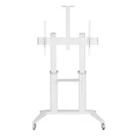 Stojak podłogowy mobilny na monitor Techly 70-120" 362183 - 140 kg/Biały | Sklep ITnes.pl - IT for BUSINESS