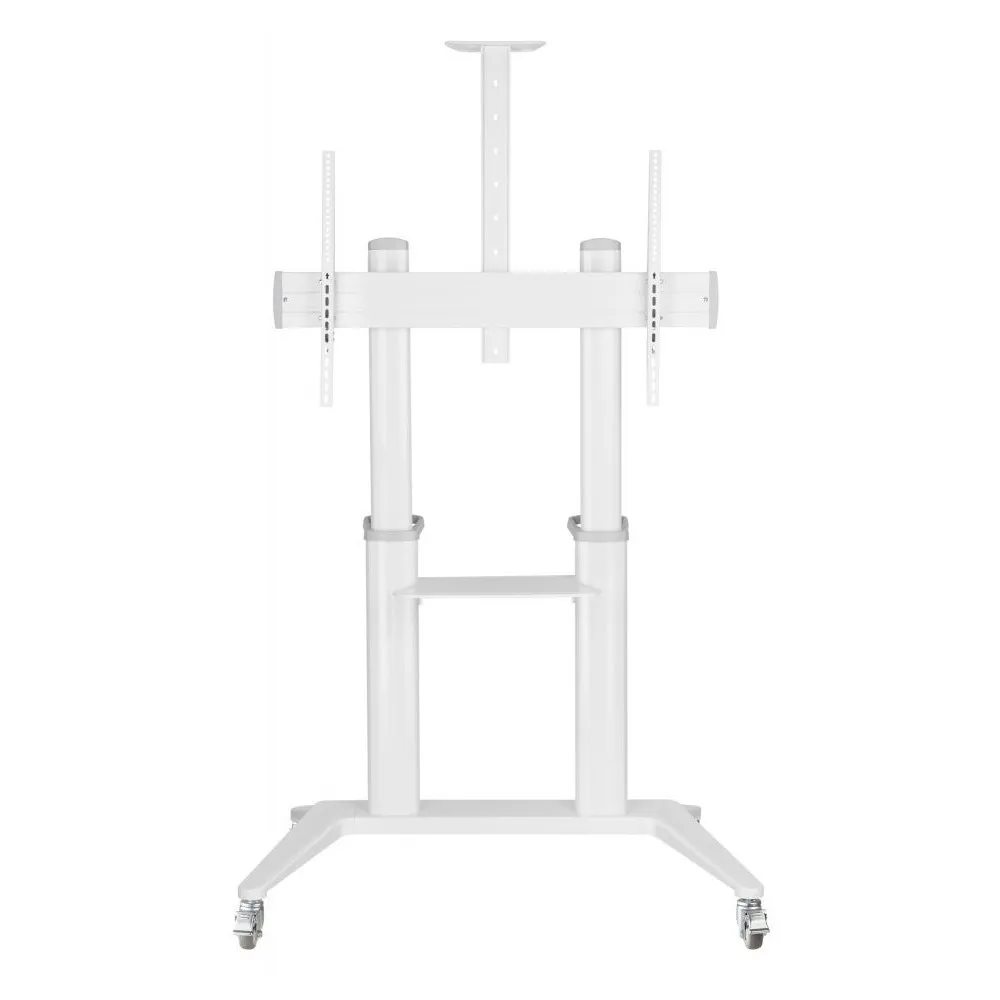 Stojak podłogowy mobilny na monitor Techly 70-120" 362183 - 140 kg/Biały | Sklep ITnes.pl - IT for BUSINESS