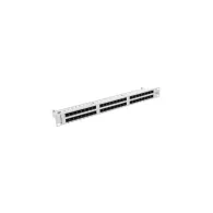 Patchpanel 19" Lanberg PPU6-1048-S - 48 nieekranowanych portów, 1U, KAT. 6, szary