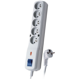 Listwa zasilająca Lestar LV-530W 5W 1966000408 - 5 m, 5 gniazd, Szara