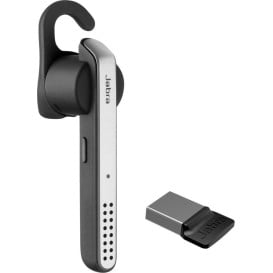 Słuchawka bezprzewodowa Jabra Stealth MS Srebrna 5578-230-309 - Kolor srebrny, Czarny