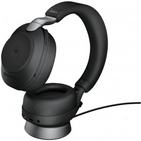 Zestaw słuchawkowy Jabra Evolve2 85 Link380a MS Stereo Stand Black 28599-999-989 - zdjęcie poglądowe 8