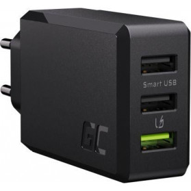 Ładowarka sieciowa Green Cell ChargeSource 3 3x USB-A 30W CHARGC03 - Czarna