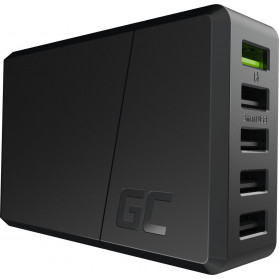 Ładowarka sieciowa Green Cell ChargeSource 5 5x USB-A 52W CHARGC05 - Czarna