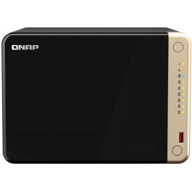 Serwer NAS QNAP Tower TS-664-4G - Tower/Intel Celeron N5105/N5095/4 GB RAM/6 wnęk/2 x M.2/3 lata Carry-in