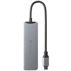 Hub USB ADAM elements Casa Hub A05 USB-C AAPADHUBA05GY - 5 urządzeń, Szary, Czarny