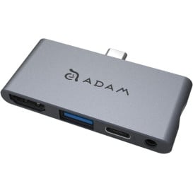 Stacja dokująca ADAM elements Casa Hub i4 AAPADHUBI4GY - Szara/1 x USB 3.0/1 x USB-C/1 x HDMI/1 x Audio