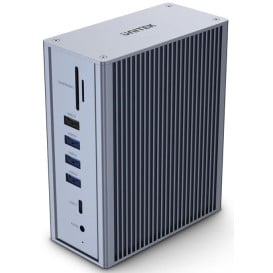 Stacja dokująca Unitek 15 w 1, USB-C z zasilaczem D1086A - 15 portów, Szara