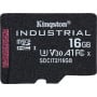 Karta pamięci Kingston Industrial MicroSDHC 16 GB Class 10 UHS-I, U3 A1 V30 SDCIT2, 16GBSP - zdjęcie poglądowe 1