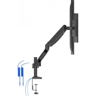 Uchwyt biurkowy na dwa monitory AOC AD110DX - 75 x 75 mm, 100 x 100 mm, 2x 13-32", Czarny