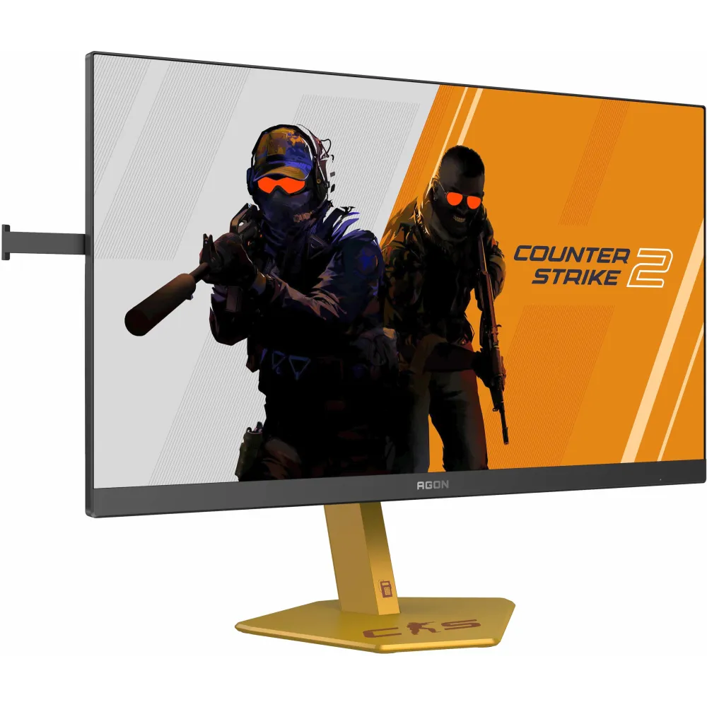 Monitor AOC Agon Pro CS24A - 24"/1920x1080 (Full HD)/610Hz/Ultra-Fast TN/HDR/0,5 ms/pivot/Czarno-złoty