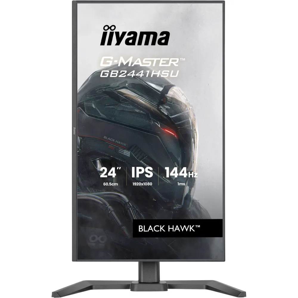 Zdjęcie produktu Monitor iiyama G-MASTER GB2441HSU-B1 - 23,8"/1920x1080 (Full HD)/144Hz/IPS/1 ms/pivot/Czarny