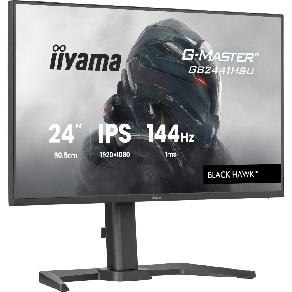 Monitor iiyama G-MASTER GB2441HSU-B1 - 23,8"/1920x1080 (Full HD)/144Hz/IPS/pivot/Czarny - zdjęcie