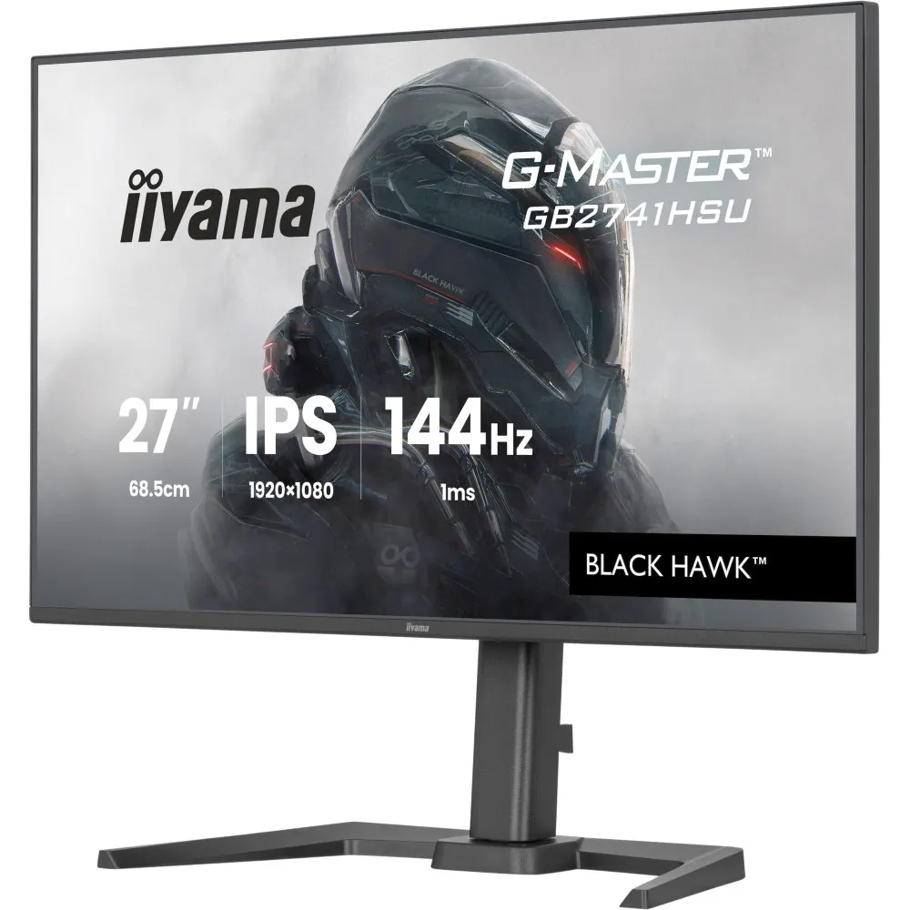Zdjęcie produktu Monitor iiyama G-MASTER GB2741HSU-B1 - 27"/1920x1080 (Full HD)/144Hz/IPS/1 ms/pivot/Czarny