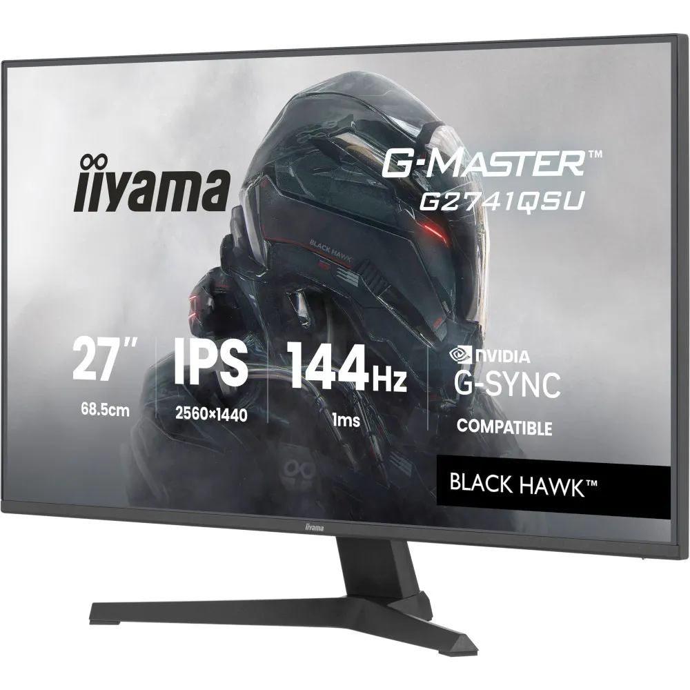 Monitor iiyama G-MASTER G2741QSU-B1 - 27"/2560x1440 (QHD)/144Hz/IPS/1 ms/Czarny