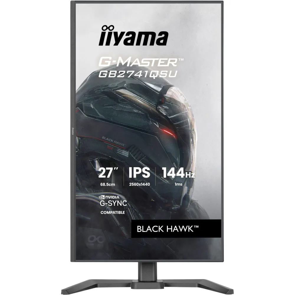 Monitor iiyama G-MASTER GB2741QSU-B1 - 27"/2560x1440 (QHD)/144Hz/IPS/1 ms/Czarny - zdjęcie