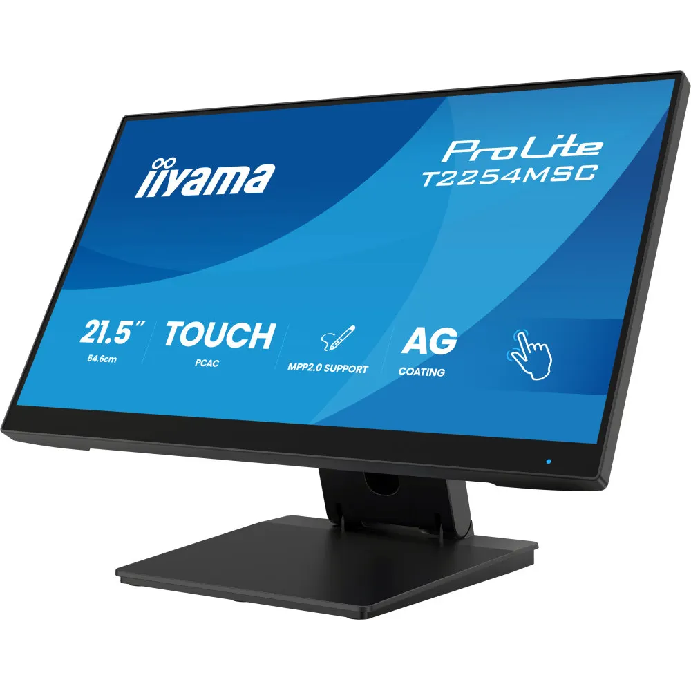 Zdjęcie produktu Monitor iiyama ProLite T2254MSC-B2AG - 21,5"/1920x1080 (Full HD)/100Hz/IPS/4 ms/dotykowy/Czarny
