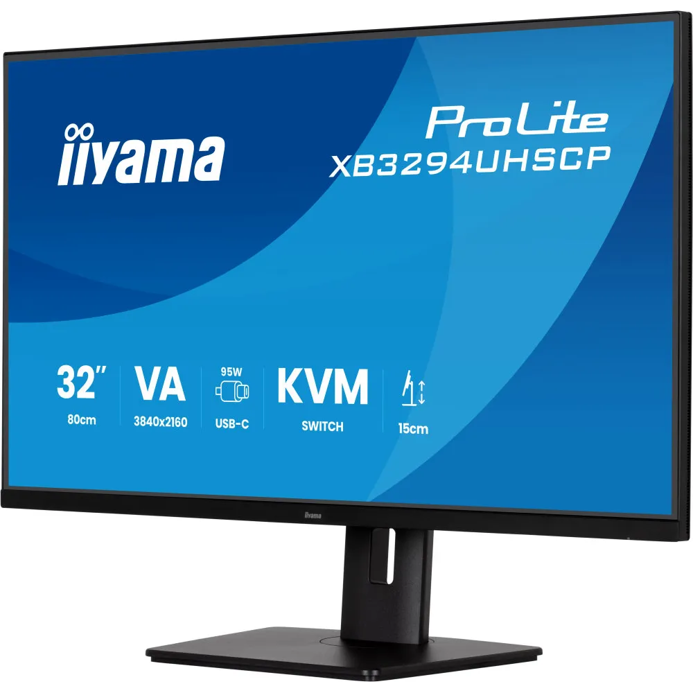 Monitor iiyama ProLite XB3294UHSCP-B1 - 31,5"/3840x2160 (4K)/60Hz/VA/HDR/2 ms/pivot/Czarny