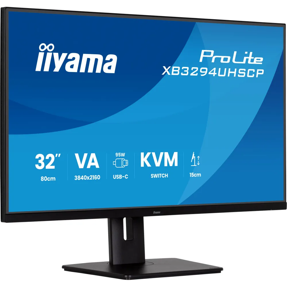 Zdjęcie produktu Monitor iiyama ProLite XB3294UHSCP-B1 - 31,5"/3840x2160 (4K)/60Hz/VA/HDR/2 ms/pivot/Czarny