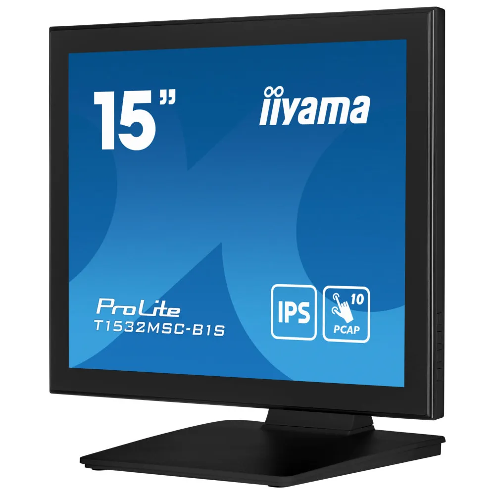 Zdjęcie produktu Monitor iiyama ProLite T1532MSC-B1S - 15"/1024x768 (XGA)/4:3/TN/8 ms/Czarny
