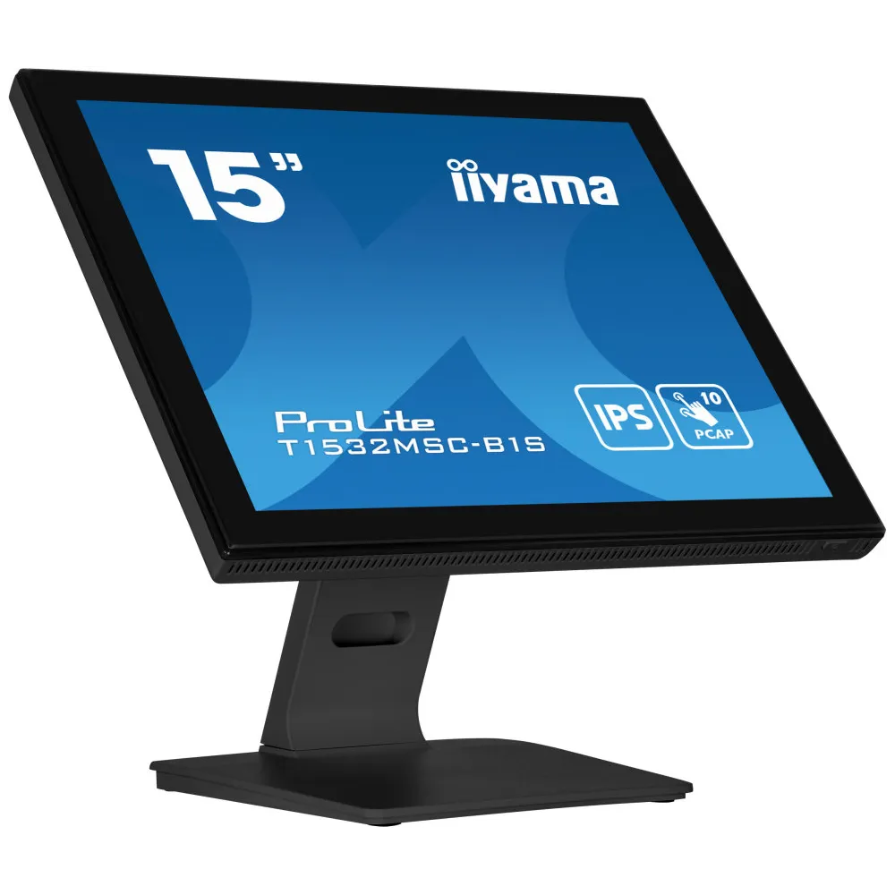 Monitor iiyama ProLite T1532MSC-B1S - 15"/1024x768 (XGA)/4:3/TN/8 ms/Czarny