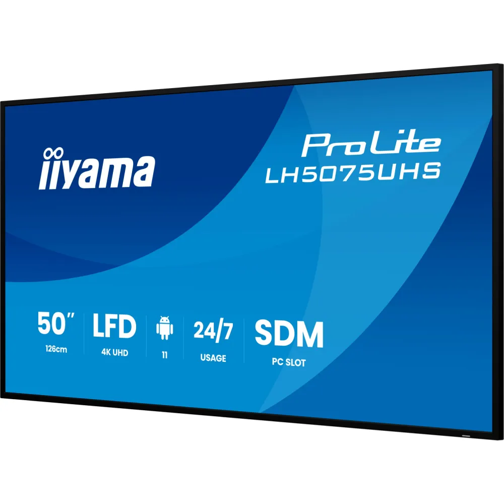 Monitor iiyama ProLite LH5075UHS-B2AG - 49,5"/3840x2160 (4K)/VA/9,5 ms/Czarny