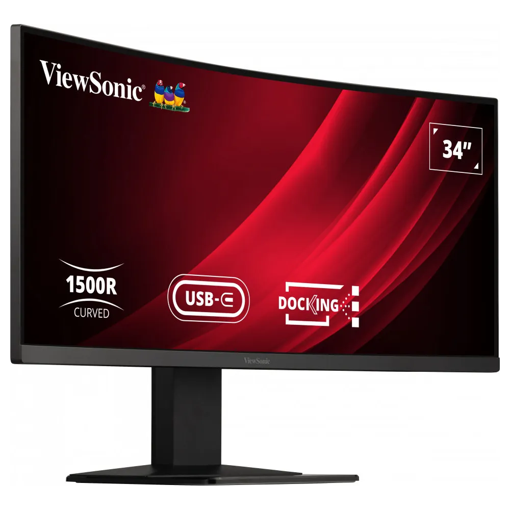 Monitor ViewSonic VG3419C - 34"/3440x1440 (UWQHD)/120Hz/21:9/zakrzywiony/VA/FreeSync/3,500 ms/Czarny