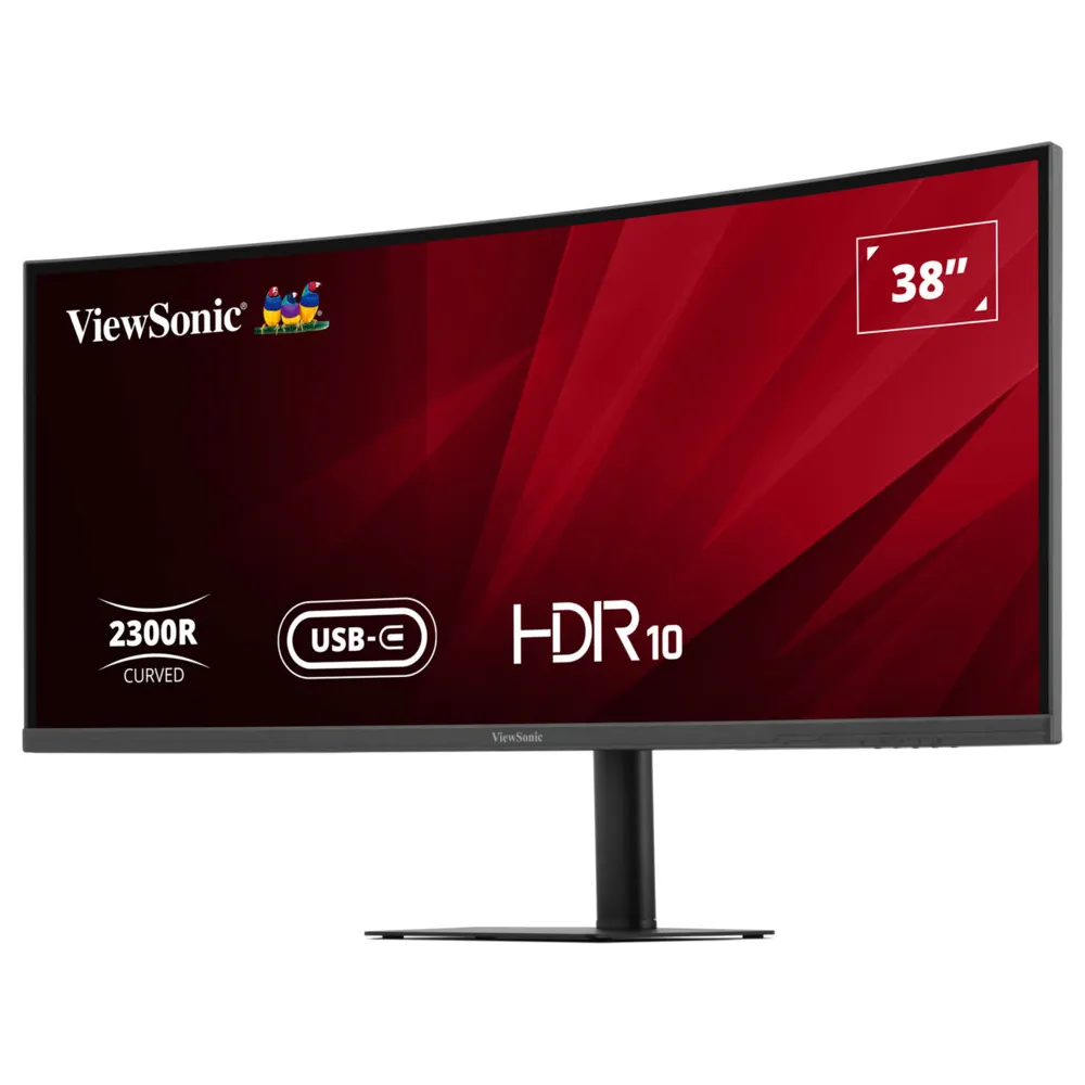 Monitor ViewSonic VA3820C - 38,0"/3840x1600 (UW4K)/75Hz/24:10/zakrzywiony/IPS/HDR/4,785 ms/Czarny - zdjęcie