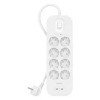 Listwa antyprzepięciowa Belkin SurgePlus SRB004VF2M - 8 gniazd schuko, 2x USB-C, 2 m