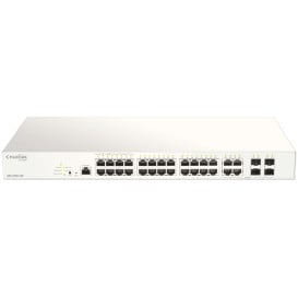 Switch zarządzalny D-Link DBS-2000-28P - 24x 10|100|1000Mbps, 4x combo 1000Mbps RJ45|SFP, POE+ 193W, Nuclias Cloud Management