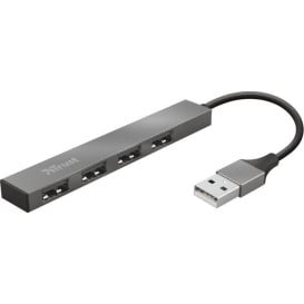 Hub Trust Halyx 4x USB-A 3.2 Gen1 23786 - 4 porty, Szary