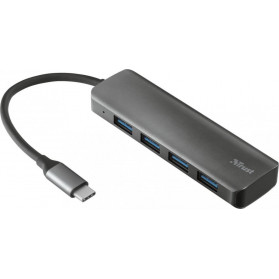 Hub Trust 4x USB-A 3.2 Gen1 23328 - 4 porty, Szary