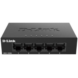 Switch niezarządzalny D-Link DGS-105GL/E - Desktop 5 x LAN 10|100|1000Mbps