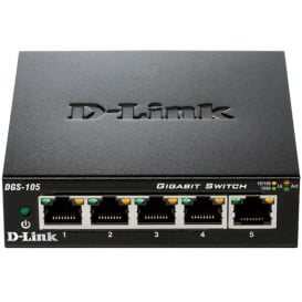 Switch niezarządzalny D-Link DGS-105/E - Desktop, 5 x LAN 10|100|1000Mbps