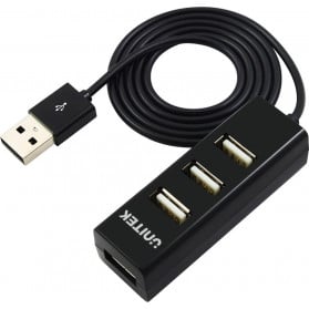Hub Unitek 4x USB-A 2.0 Y-2140 BLACK - zdjęcie poglądowe 2