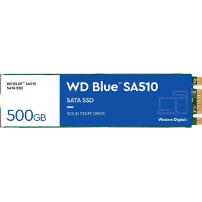 Dysk SSD 500 GB M.2 SATA WD Blue SA510 WDS500G3B0B - zdjęcie poglądowe 1