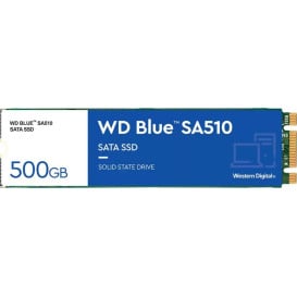 Dysk SSD 500 GB M.2 SATA WD Blue SA510 WDS500G3B0B - 2280/M.2/SATA/560-510 MBps