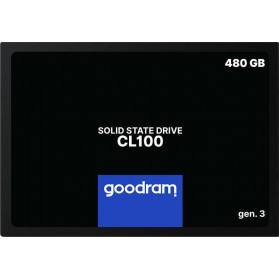 Dysk SSD 480 GB SATA 2,5" GoodRAM CL100 SSDPR-CL100-480-G3 - 2,5", SATA III, 540-460 MBps, TLC - zdjęcie 1