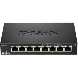 Switch niezarządzalny D-Link DES-108/E - Desktop, 8 x LAN 10|100 Mbps