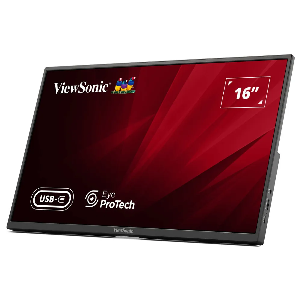 Zdjęcie produktu Monitor ViewSonic VA1650 - 16"/1920x1080 (Full HD)/60Hz/IPS/7 ms/Czarny