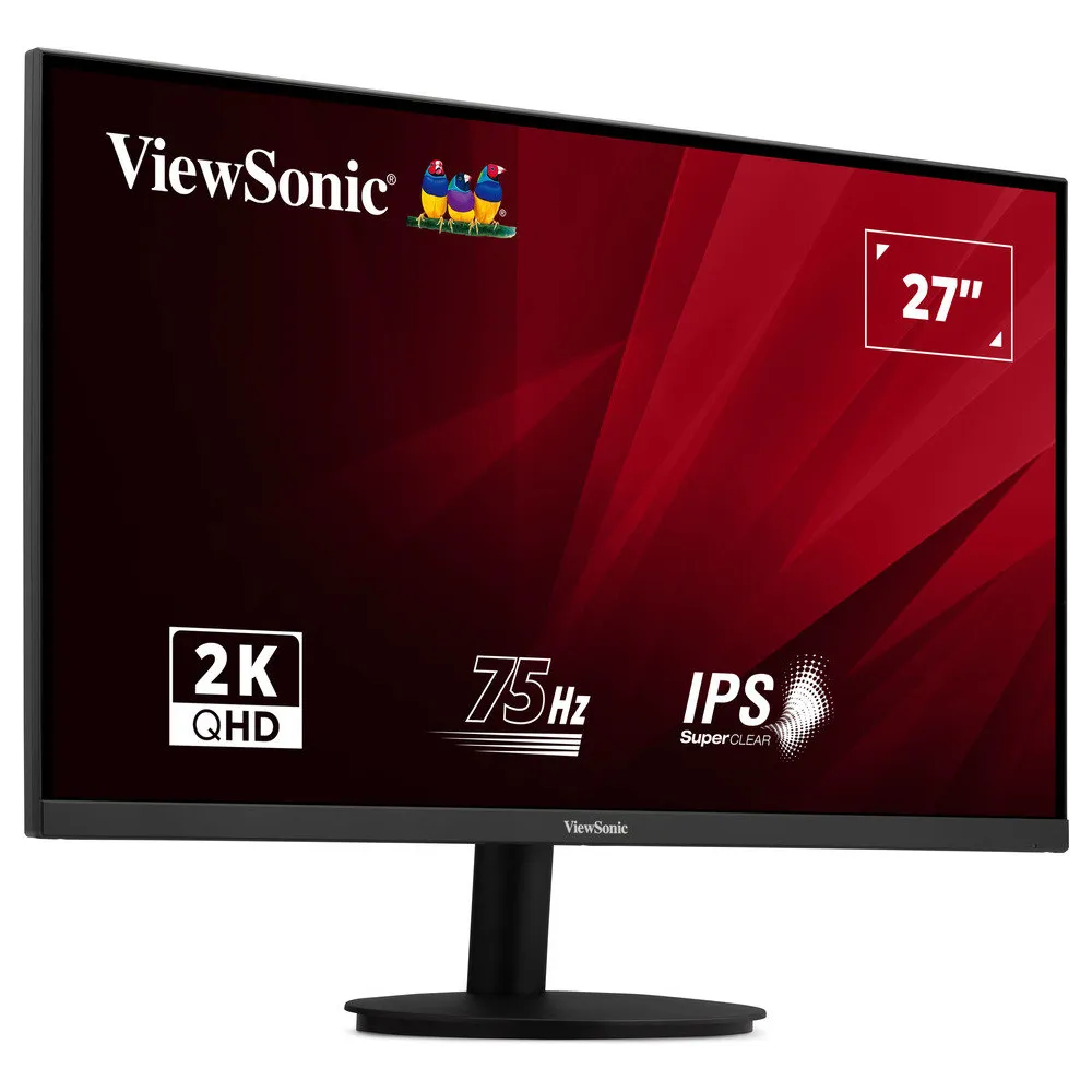 Monitor ViewSonic VA2708-2K-HD-2 - 27"/2560x1440 (QHD)/75Hz/IPS/HDR/4 ms/Czarny