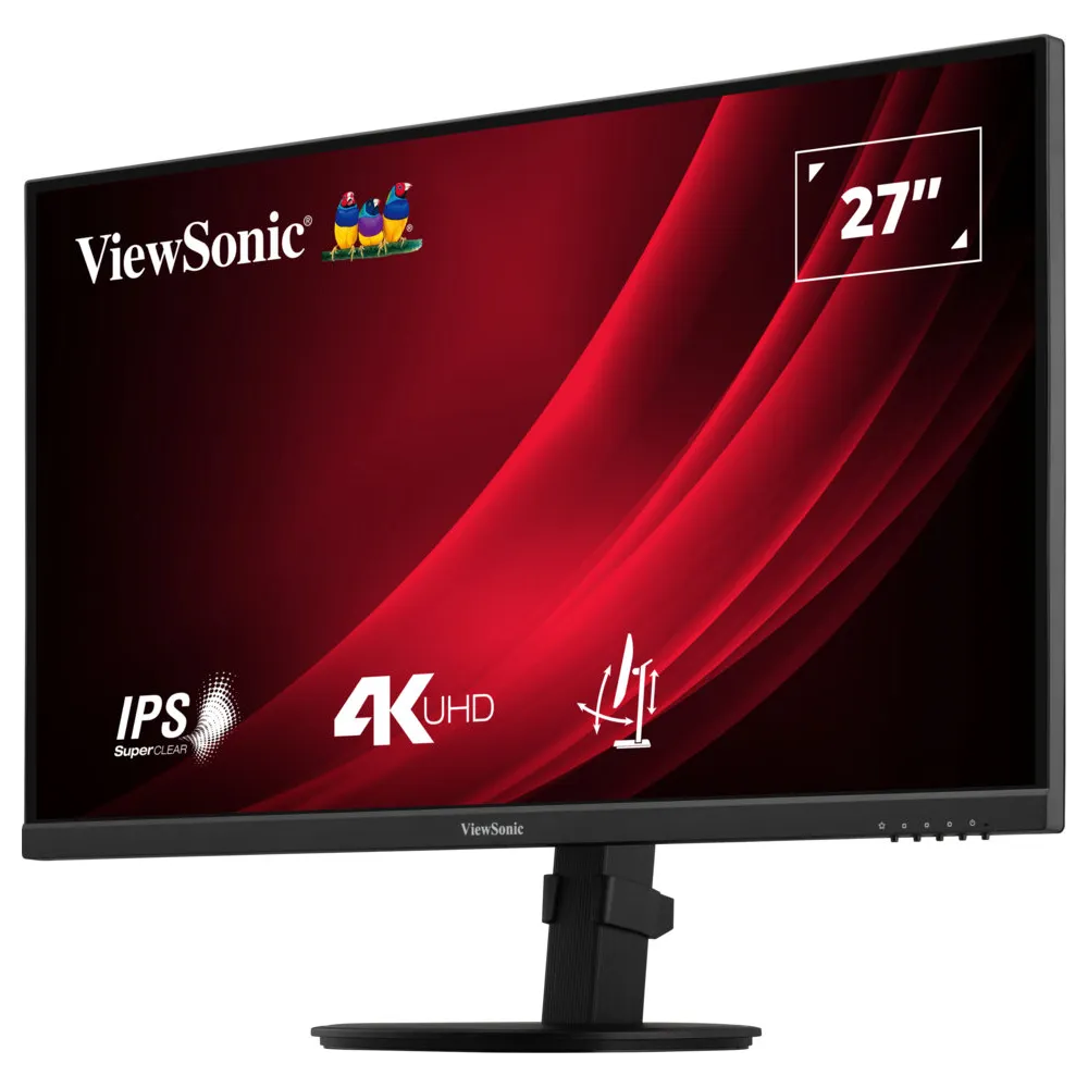 Monitor ViewSonic VG2708-4K - 27"/3840x2160 (4K)/60Hz/IPS/HDR/4 ms/pivot/Czarny - zdjęcie