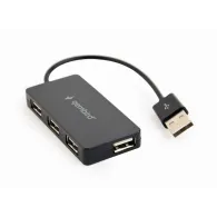 HUB Gembird USB 2.0 UHB-U2P4-04 - 1x 4 USB-A 2.0, Czarny