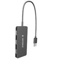 HUB Gembird USB 2.0 UHB-U2P4-04 - 1x 4 USB-A 2.0, Czarny