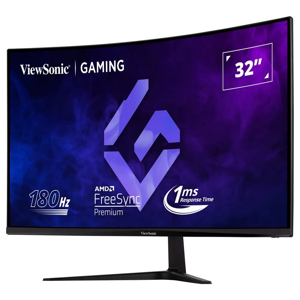Monitor ViewSonic VX3218C-2K - 31,5"/2560x1440 (QHD)/165Hz/zakrzywiony/VA/FreeSync/1 ms/Czarny - zdjęcie